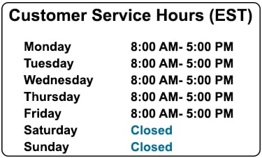 Customer Service Hours